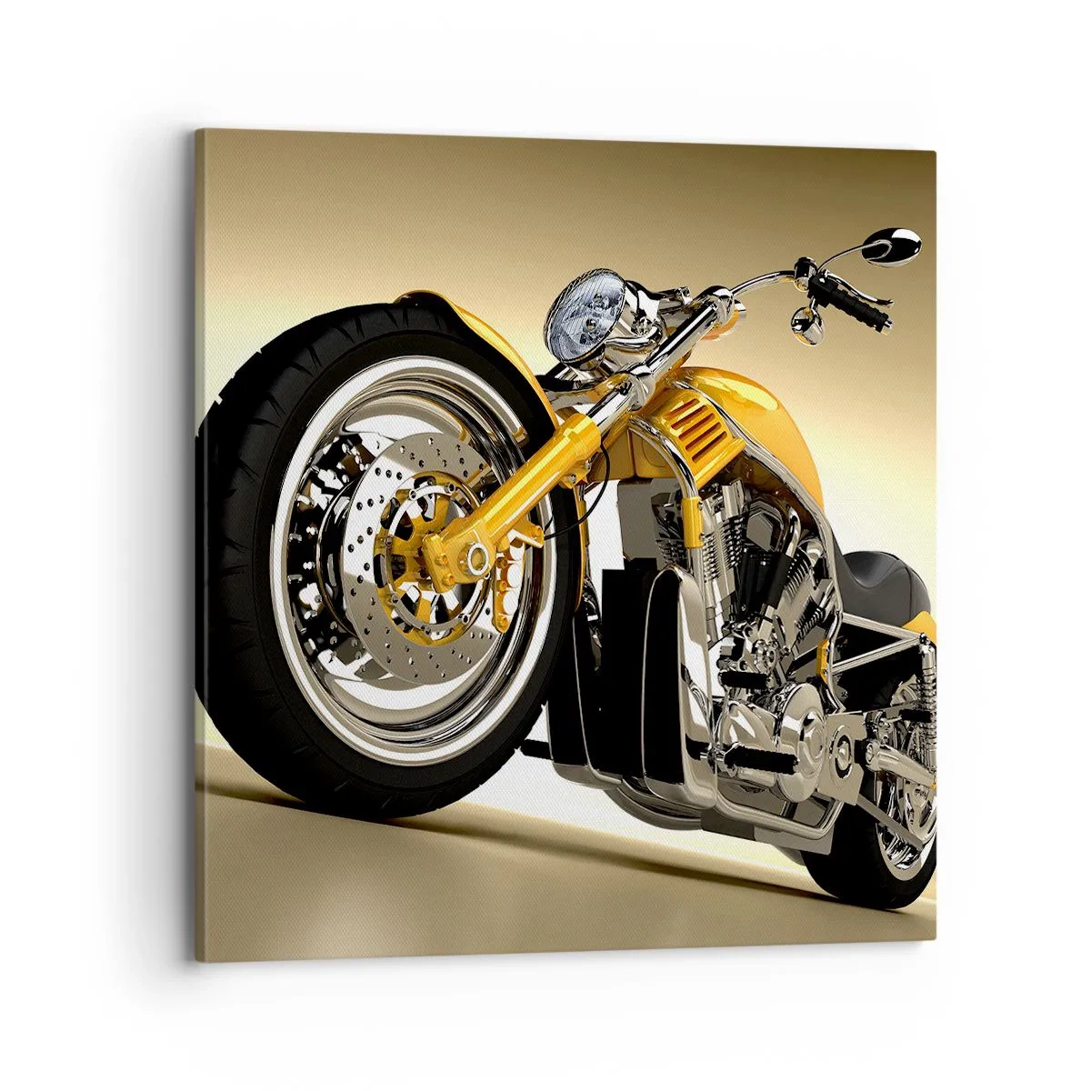 Bild auf Leinwand - Leinwandbild - Ein Traum von Kraft und Geschwindigkeit - 70x70 cm