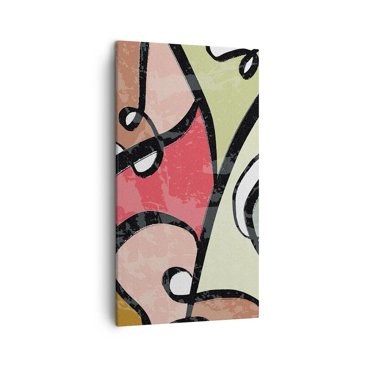 Bild auf Leinwand - Leinwandbild - Pirouetten unter Farben - 45x80 cm