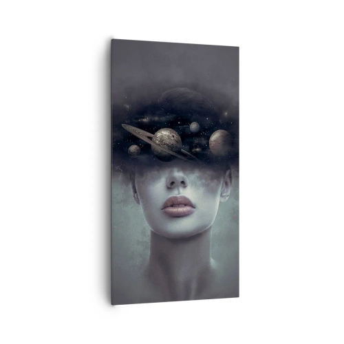 Bild auf Leinwand - Leinwandbild - Und die Planeten spielen verrückt ... - 65x120 cm