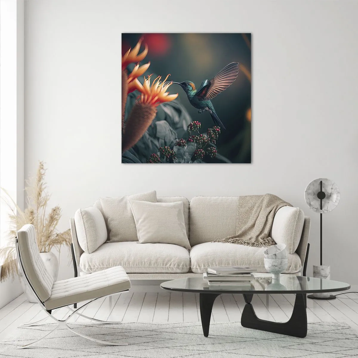 Glasbild - Bild auf glas - Wirklich buntes Leben - 40x40 cm