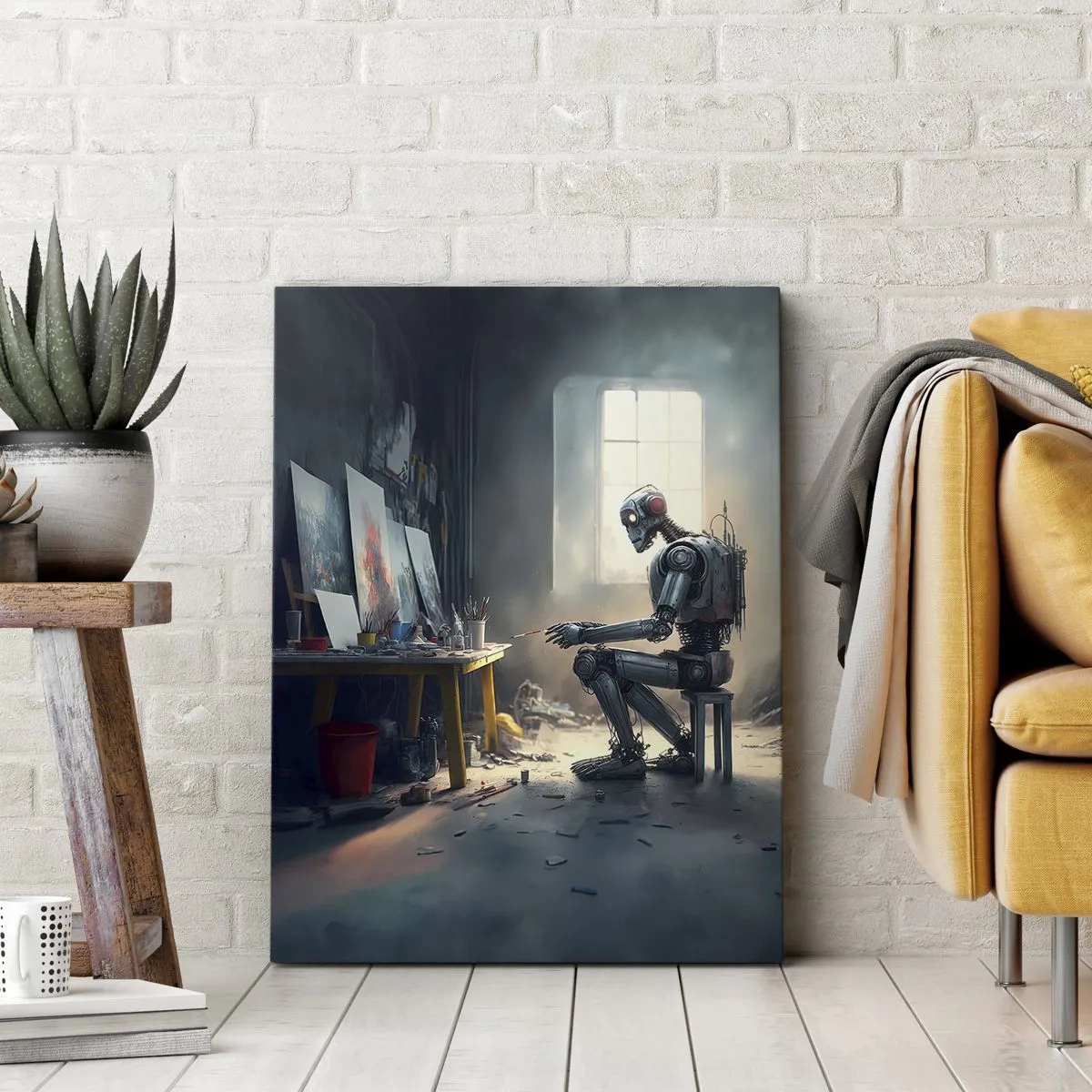 Bild auf Leinwand - Leinwandbild - Schöpfungsakt - 55x100 cm