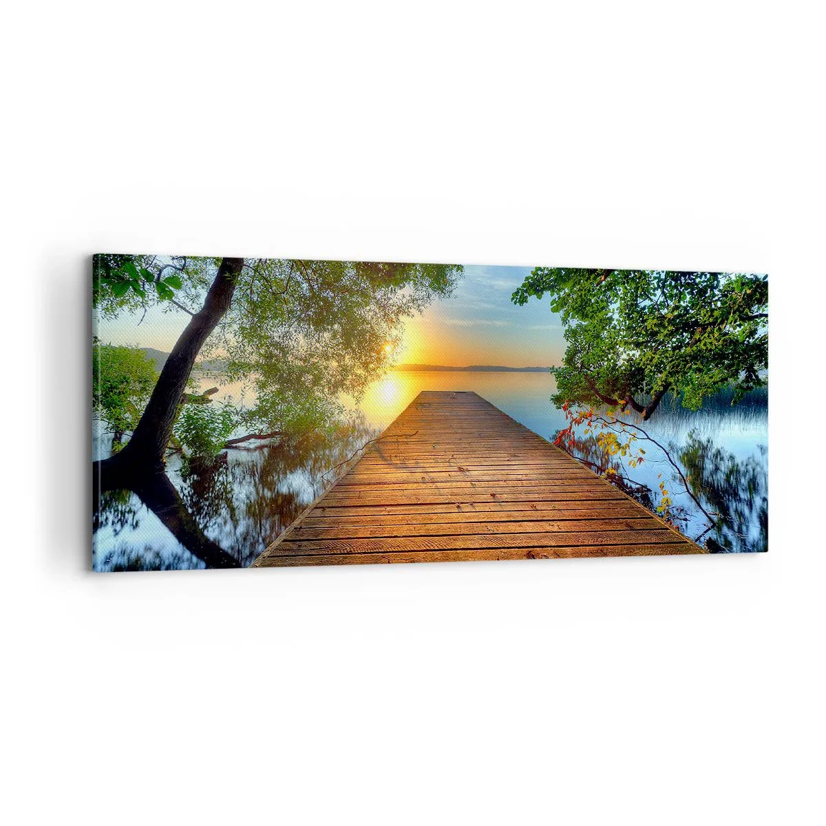 Bild auf Leinwand - Leinwandbild - Nimm dir Zeit, setz dich hin - 100x40 cm