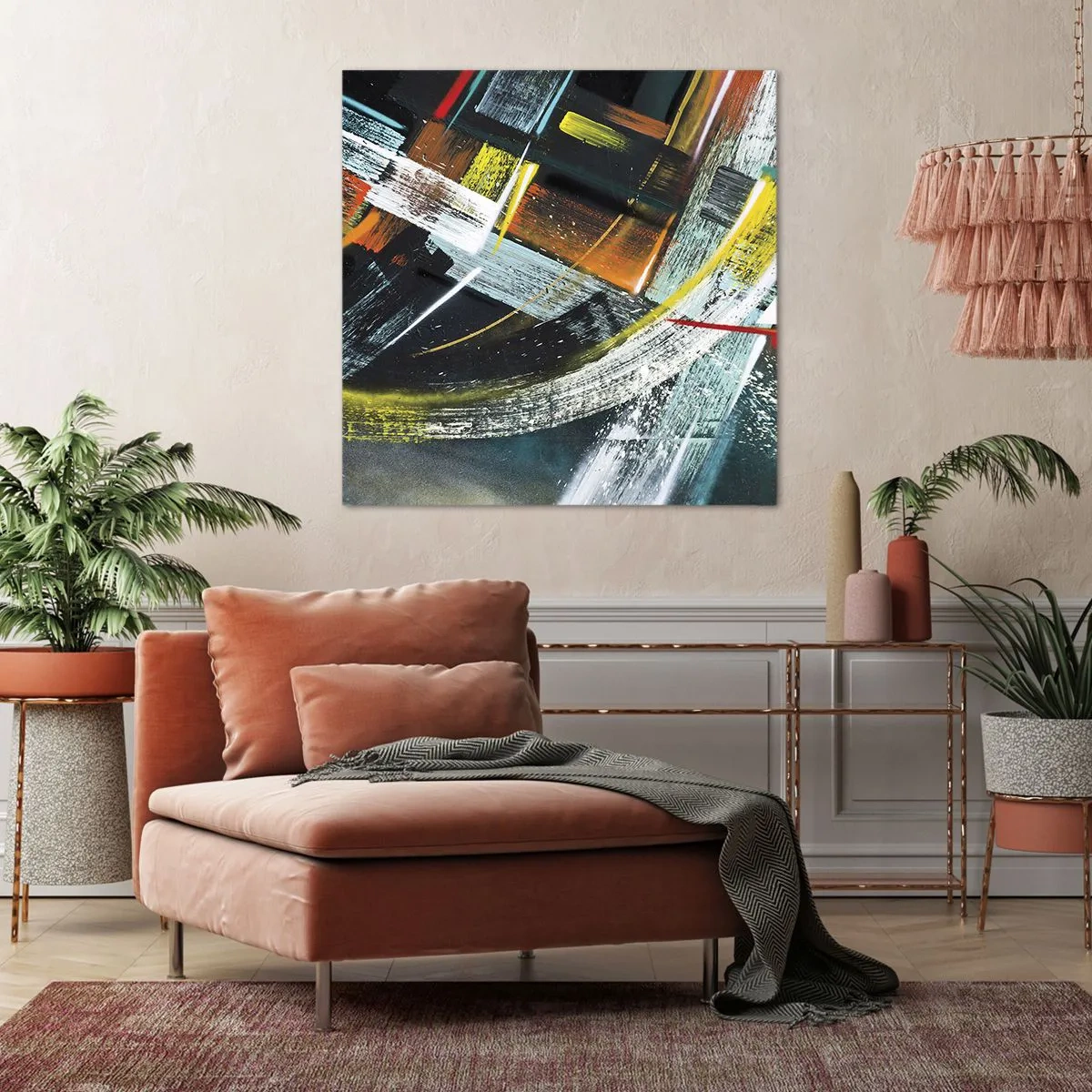 Bild auf Leinwand - Leinwandbild - Energie der Bewegung - 30x30 cm