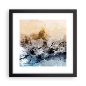 Poster in einem schwarzem Rahmen - In einer Nebelwolke ertrunken - 30x30 cm