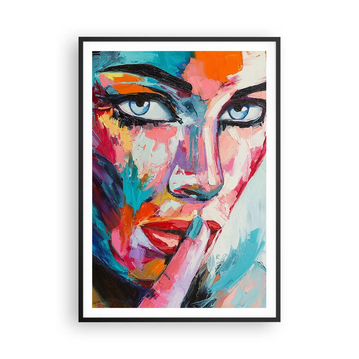 Poster in einem schwarzem Rahmen - Unser erstes Geheimnis - 70x100 cm