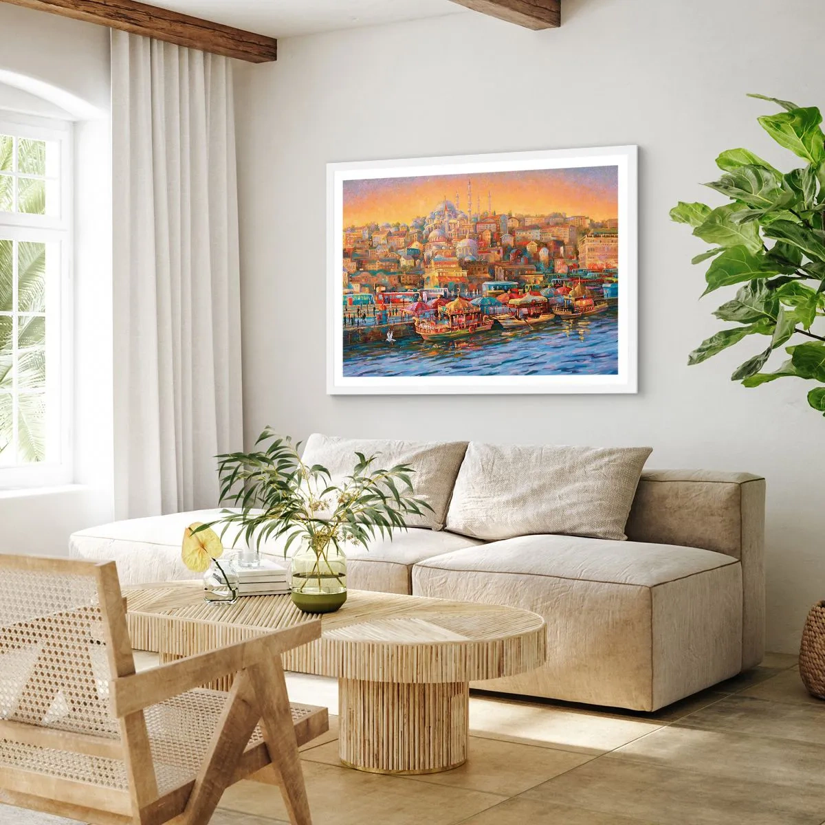 Poster in einem weißen Rahmen - Istanbuler Geschichte - 40x30 cm