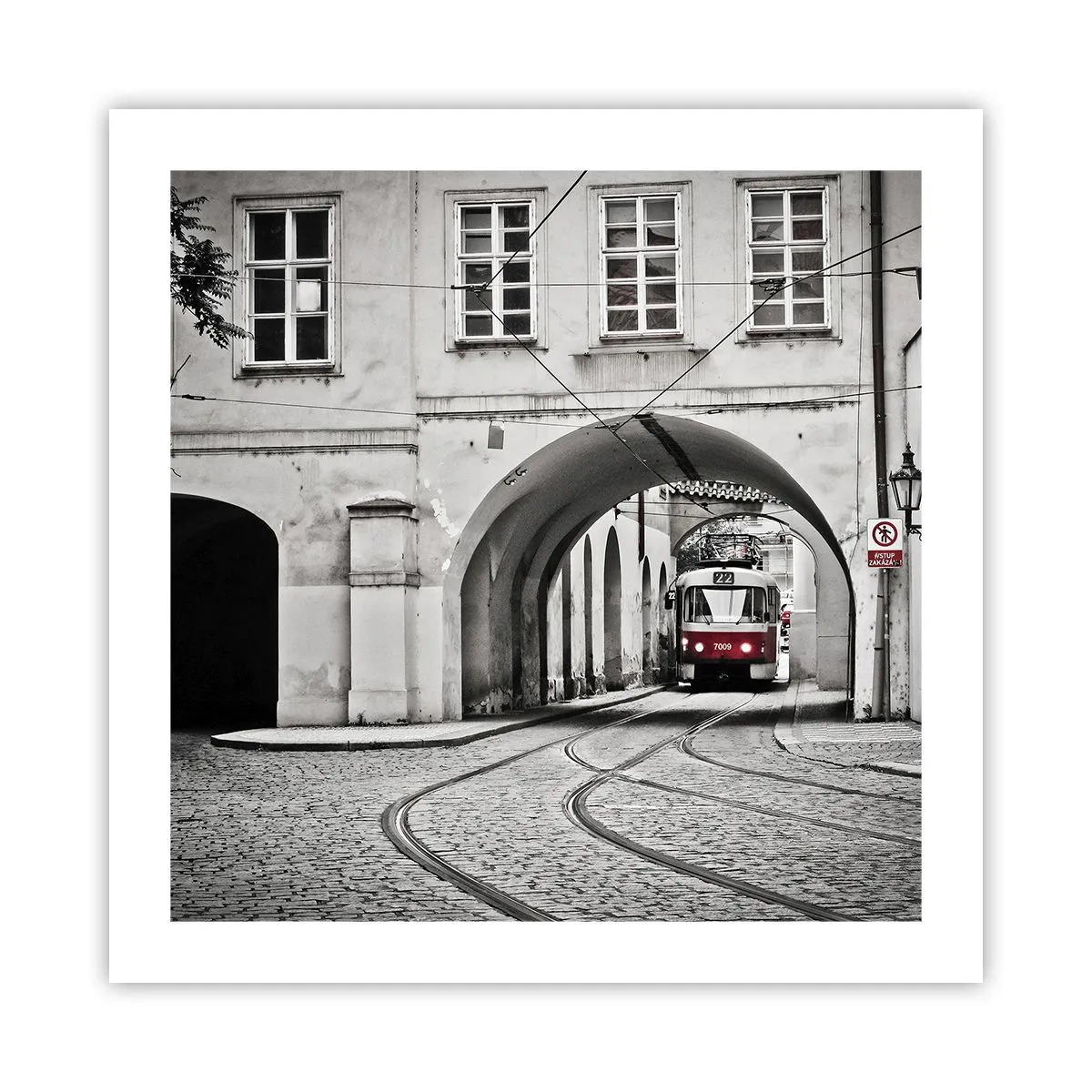 Poster - Durch das Stadtlabyrinth - 50x50 cm