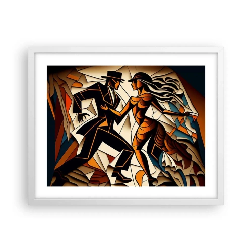 Poster in einem weißen Rahmen - Tanz der Passion und Leidenschaft - 50x40 cm