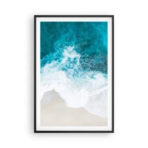 Poster in einem schwarzem Rahmen - Natürliche Liebkosung - 61x91 cm