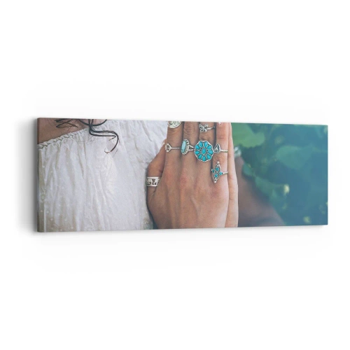 Bild auf Leinwand - Leinwandbild - Willkommen im Zentrum des Seins - 90x30 cm