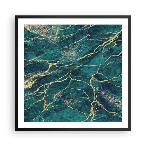 Poster in einem schwarzem Rahmen - Goldmine - 60x60 cm