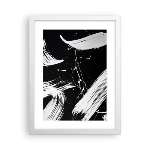 Poster in einem weißen Rahmen - Dunkelheit durchbrechen - 30x40 cm