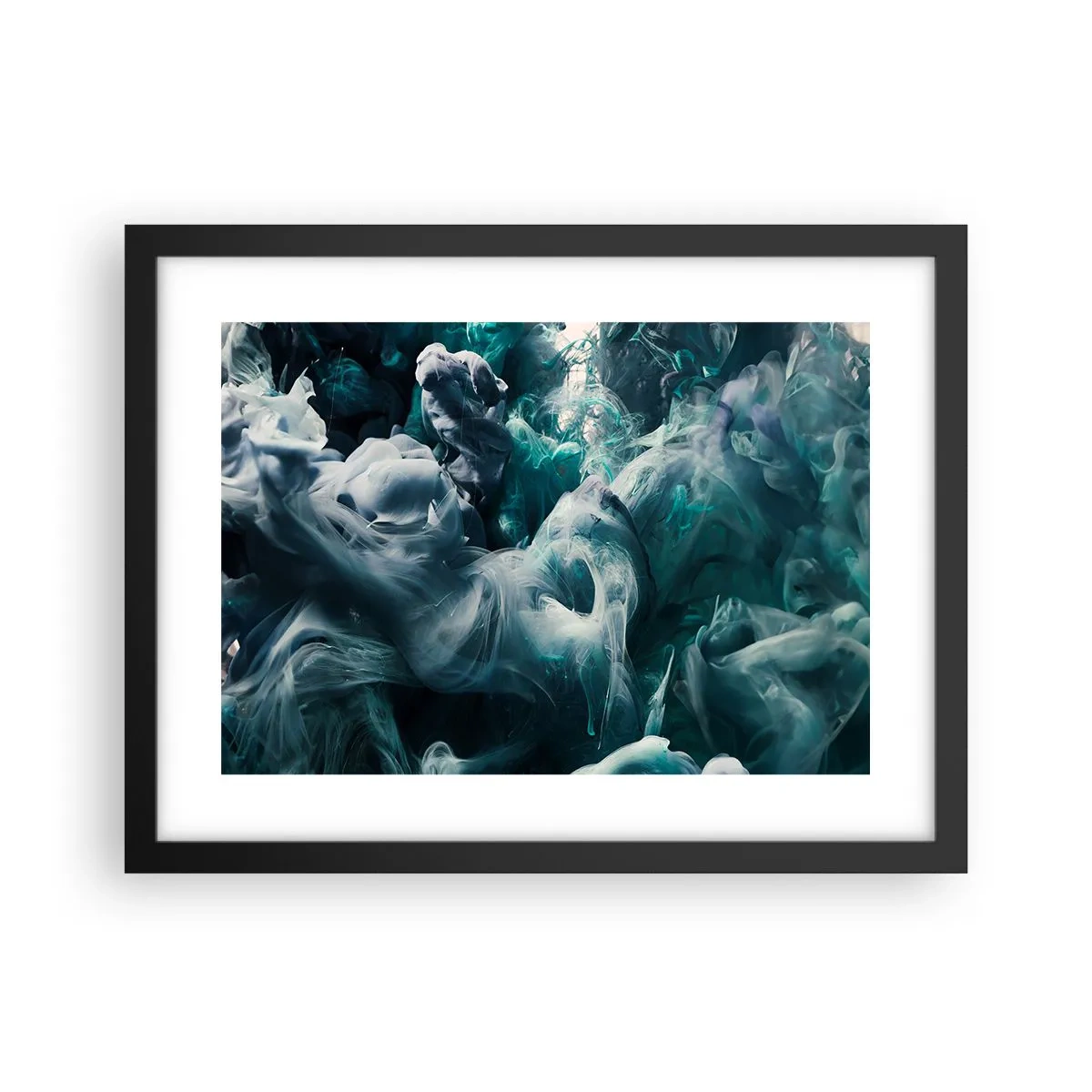 Poster in einem schwarzem Rahmen - Farbbewegung - 40x30 cm