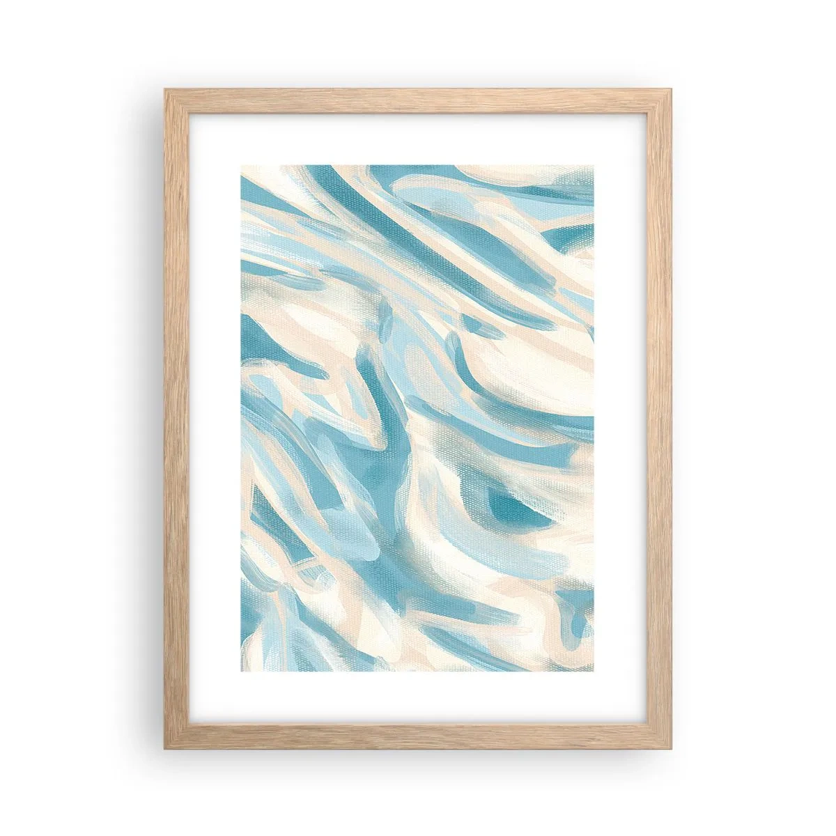 Poster in einem Rahmen aus heller Eiche - Frühlingsbrisen - 30x40 cm