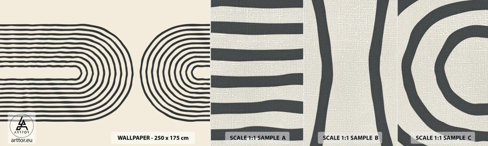 Fototapeten Muster Premium Canvas - In einem Moment ... - Abstraktion, Grafik, Stück - 100x30 cm