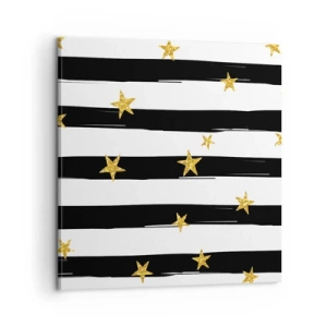 Bild auf Leinwand - Leinwandbild - Wir wurden alle unter einem glücklichen Stern geboren - 60x60 cm