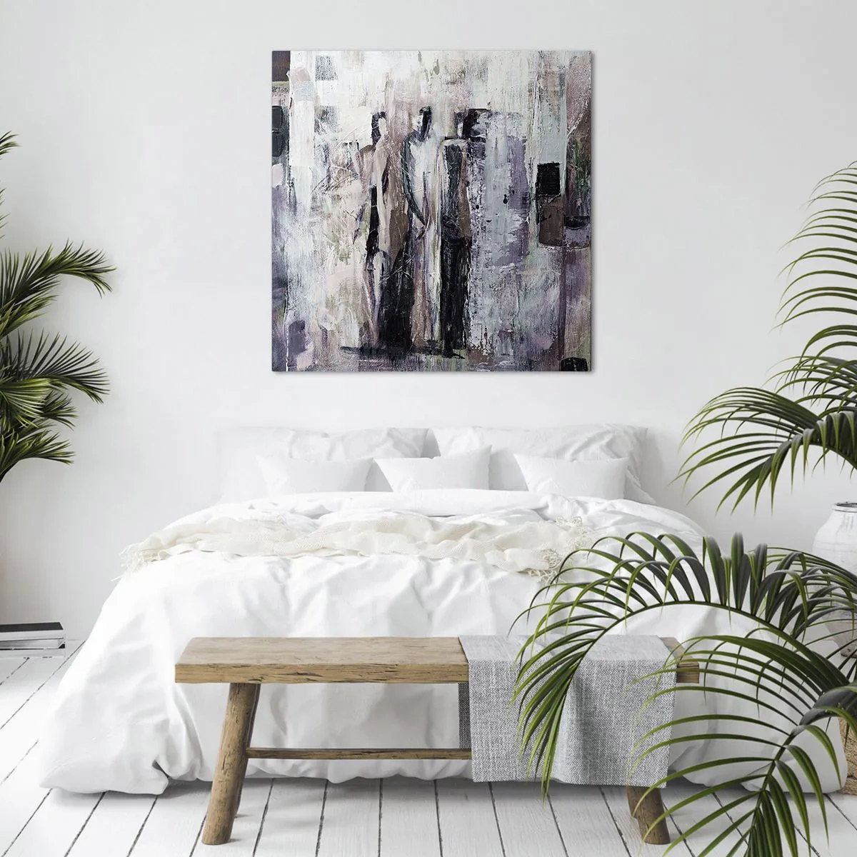 Bild auf Leinwand - Leinwandbild - Die geheimnisvolle Drei - 60x60 cm