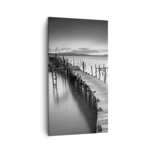 Bild auf Leinwand - Leinwandbild - Der Frieden eines vergessenen Ufers - 45x80 cm