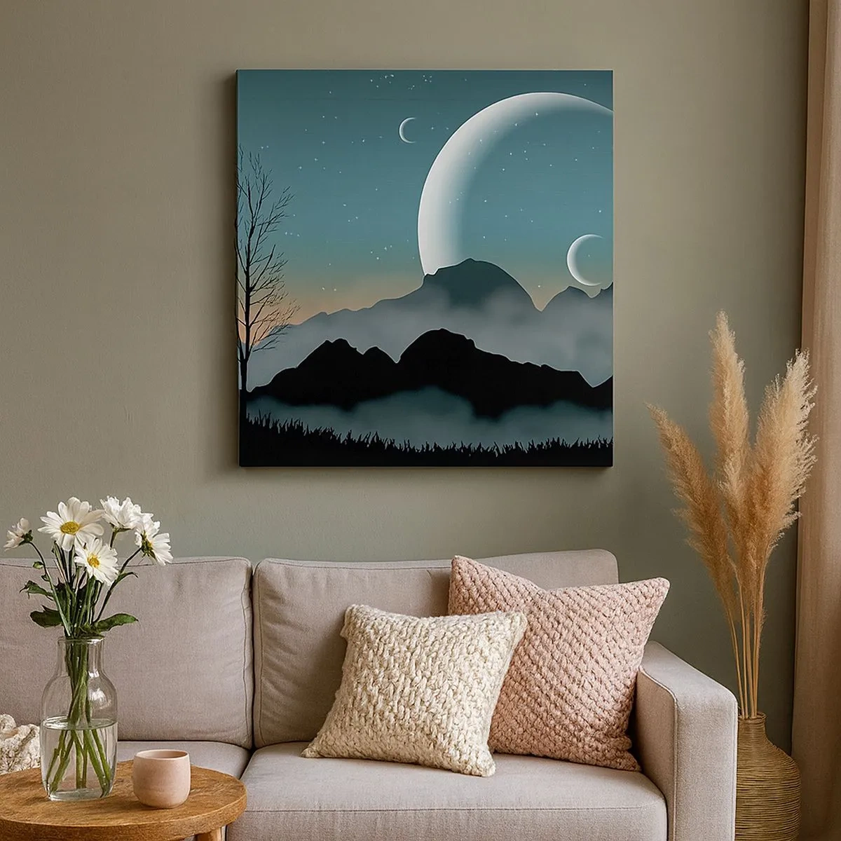 Bild auf Leinwand - Leinwandbild - Karneval in der Sternenacht - 30x30 cm