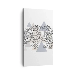 Bild auf Leinwand - Leinwandbild - Struktur der Stärke - 45x80 cm