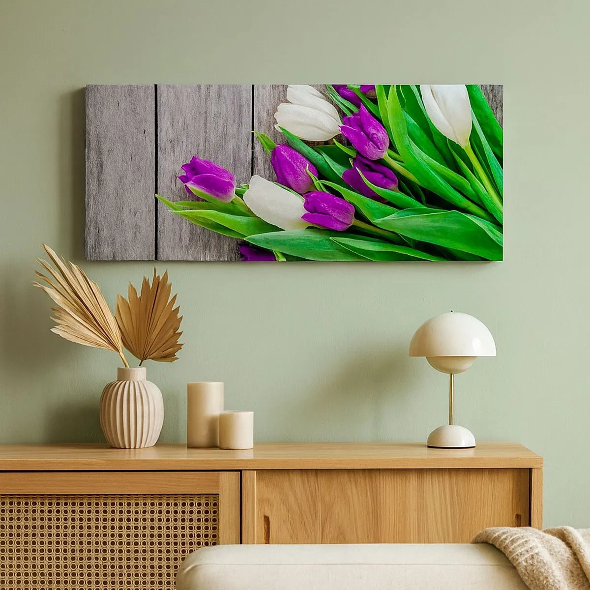 Bild auf Leinwand - Leinwandbild - Am Tag der Frühlingsferien - 100x40 cm