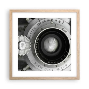 Poster in einem Rahmen aus heller Eiche - Eine Story über Hollywood - 40x40 cm