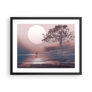 Poster in einem schwarzem Rahmen - Wunder der Nacht - 50x40 cm