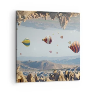 Bild auf Leinwand - Leinwandbild - Hier ist alles möglich - 50x50 cm