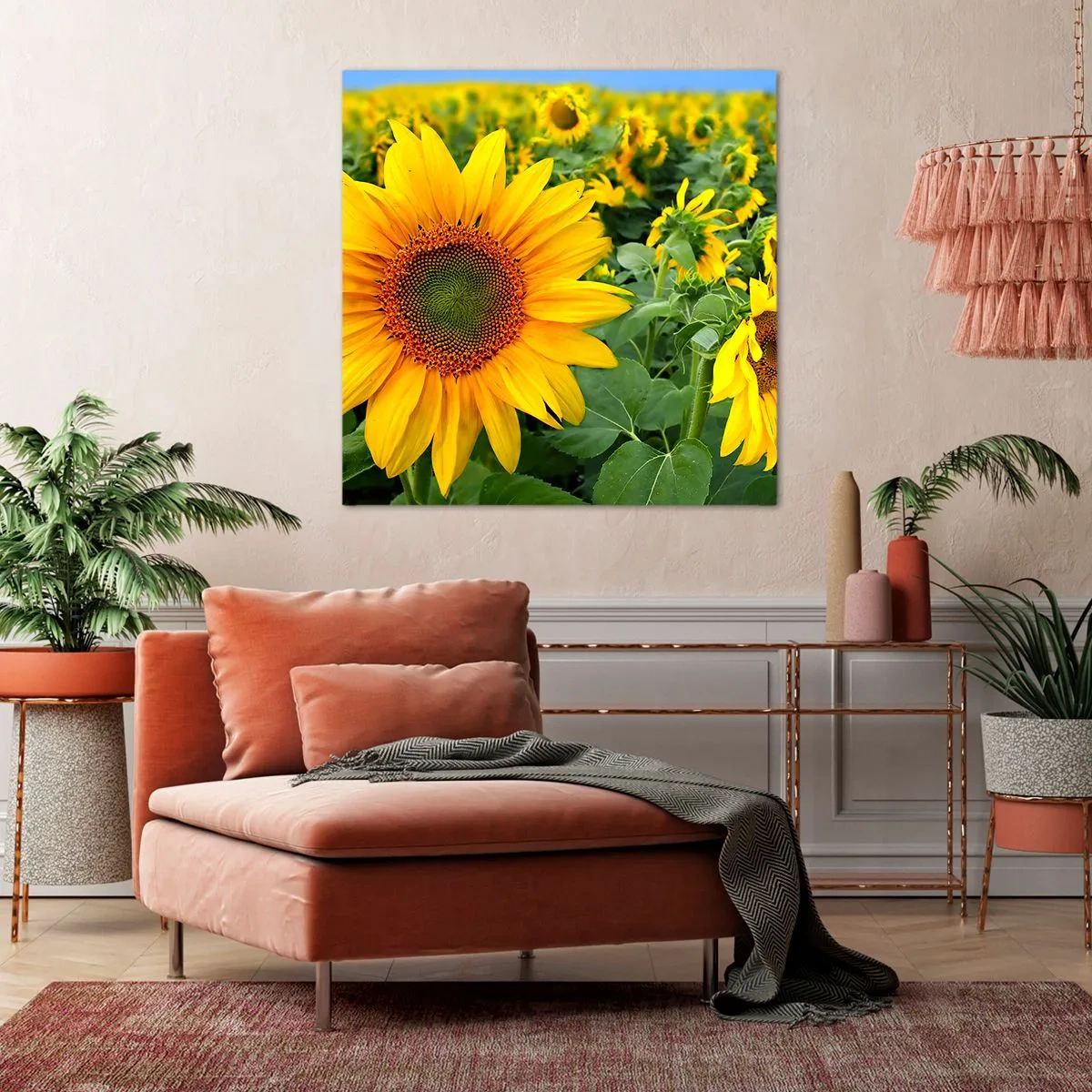 Bild auf Leinwand - Leinwandbild - Hunderte von Sonnen flammten auf - 50x50 cm