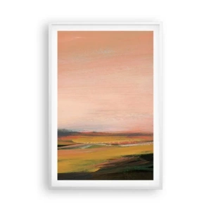 Poster in einem weißen Rahmen - In Rosatönen - 61x91 cm