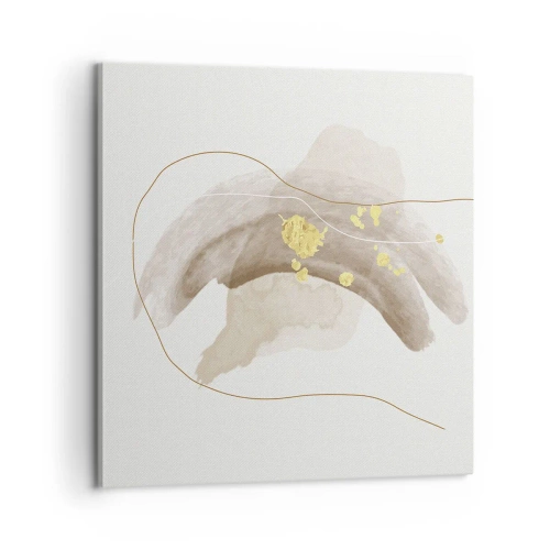 Bild auf Leinwand - Leinwandbild - Im Weltraum begegnet - 60x60 cm