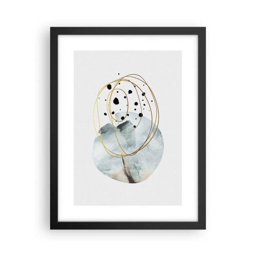 Poster in einem schwarzem Rahmen - Vom Weltraum umarmt - 30x40 cm