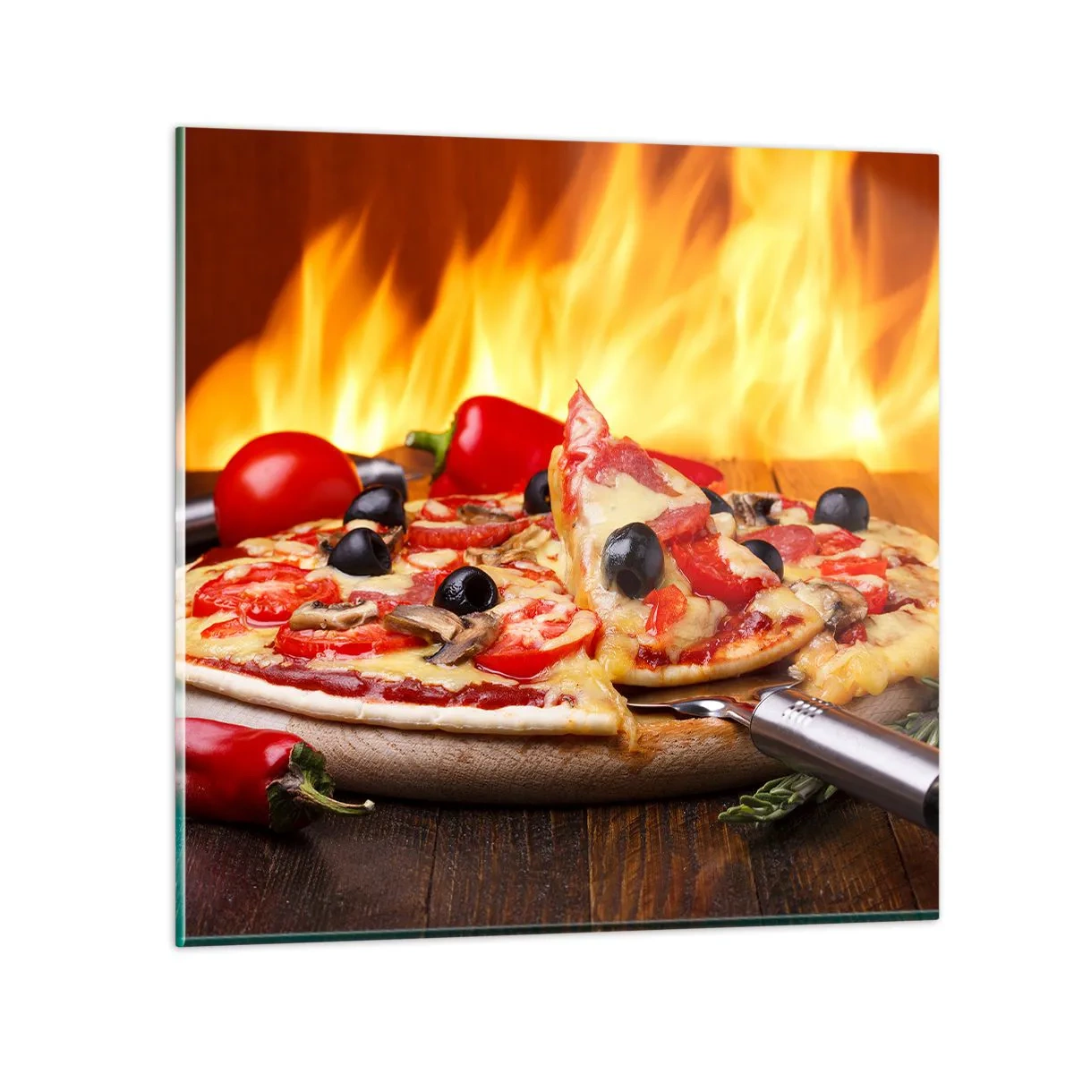 Glasbild - Bild auf glas - Aus Italien mit Liebe - 60x60 cm