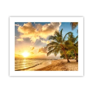 Poster - Ewiger Sommer, immer Urlaub - 50x40 cm