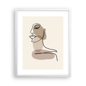 Poster in einem weißen Rahmen - Sich selbst zugehört - 40x50 cm