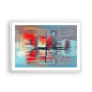 Poster in einem weißen Rahmen - Landschaft in einer unbekannten Dimension - 70x50 cm