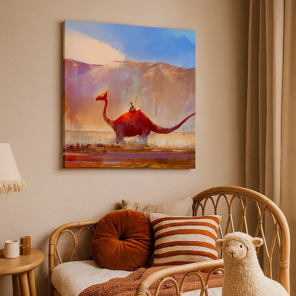 Bild auf Leinwand - Leinwandbild - Wenn sie nicht ausgestorben wären - 30x30 cm