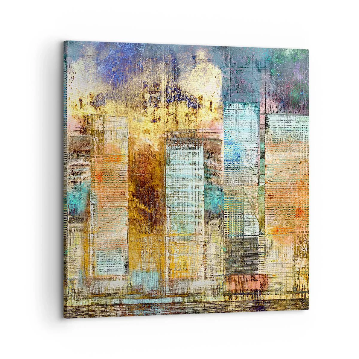 Bild auf Leinwand - Leinwandbild - Sonnige Metropole - 60x60 cm