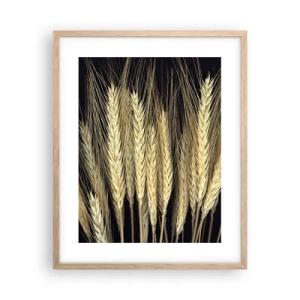 Poster in einem Rahmen aus heller Eiche - Rustikale Magie - 40x50 cm