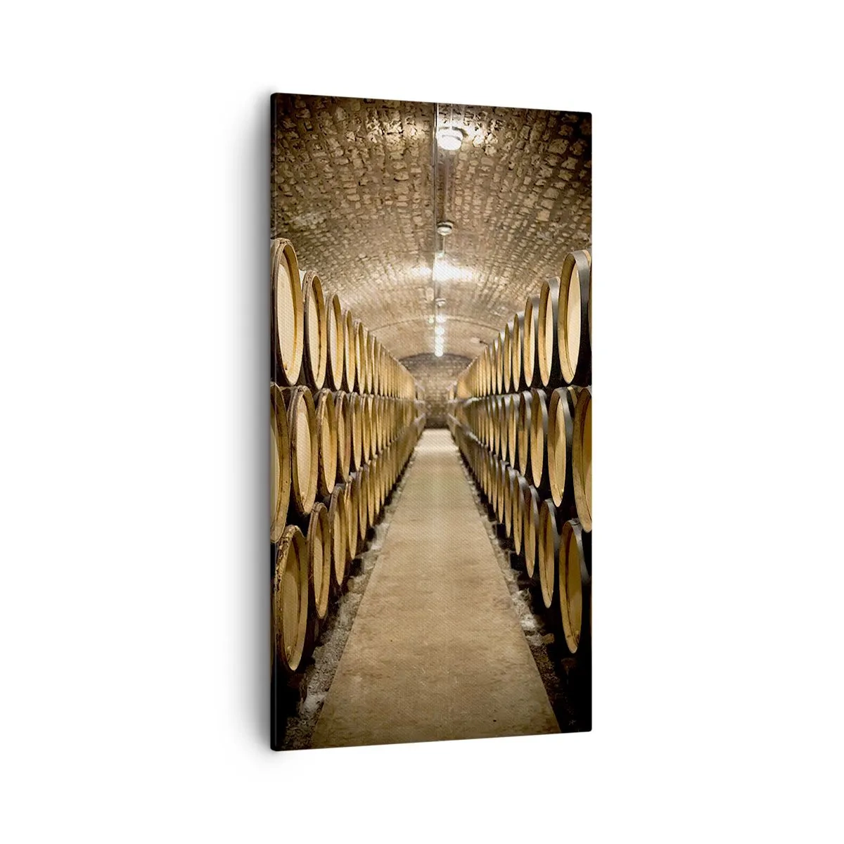 Bild auf Leinwand - Leinwandbild - In einem gemauerten Keller - 55x100 cm