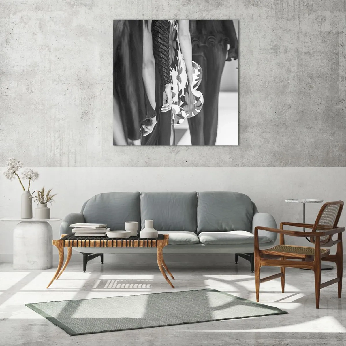 Glasbild - Bild auf glas - Eine stilvolle Parade - 50x50 cm