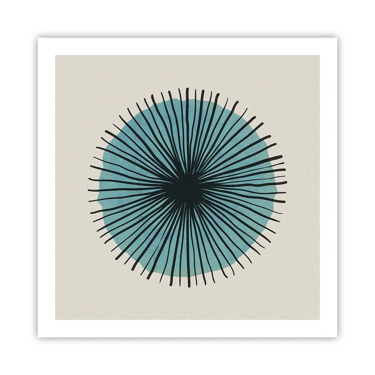 Poster - Strahlend im Blau - 60x60 cm