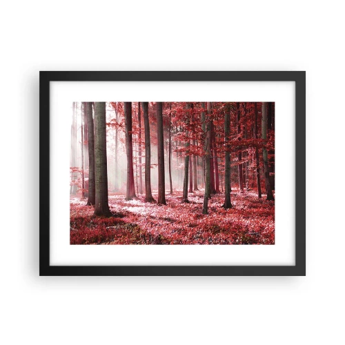 Poster in einem schwarzem Rahmen - Rot ist genauso schön - 40x30 cm