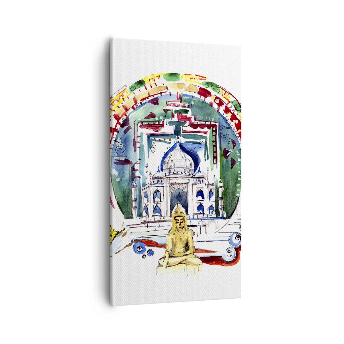 Bild auf Leinwand - Leinwandbild - Hinduistisches Weltgleichgewicht - 55x100 cm