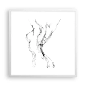 Poster in einem weißen Rahmen - Schön und stark - 60x60 cm