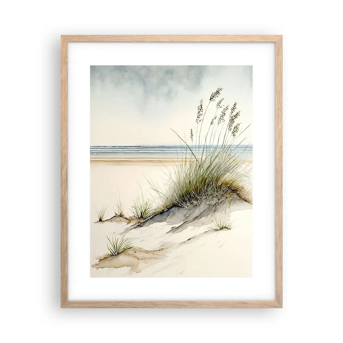 Poster in einem Rahmen aus heller Eiche - Vom Wind verwöhnt - 40x50 cm