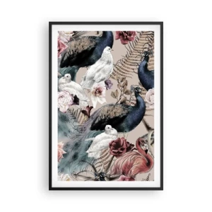 Poster in einem schwarzem Rahmen - Im Schlossgarten - 61x91 cm