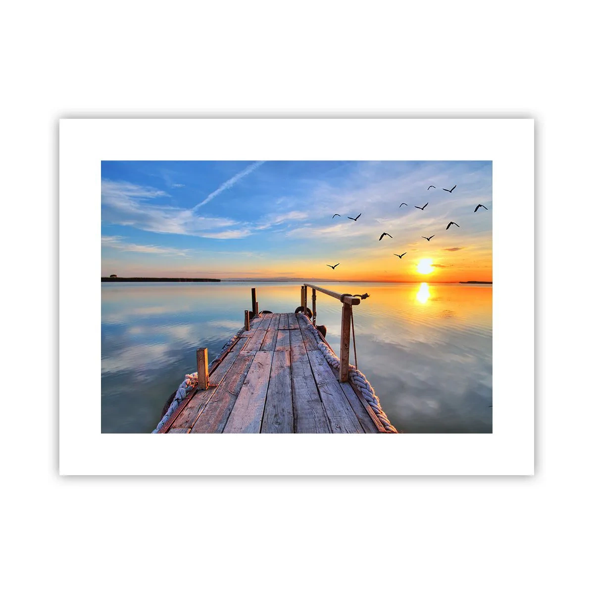 Poster - Lauf direkt der Sonne entgegen - 40x30 cm