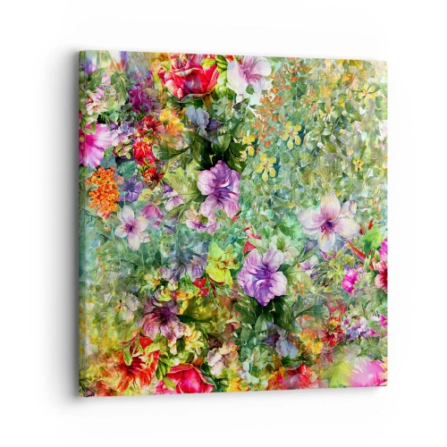 Bild auf Leinwand - Leinwandbild - In Blumen für das Verderben - 30x30 cm