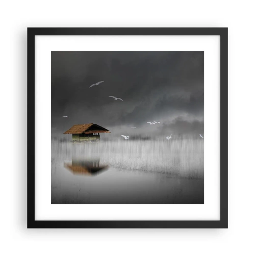Poster in einem schwarzem Rahmen - Schutz vor Regen - 40x40 cm